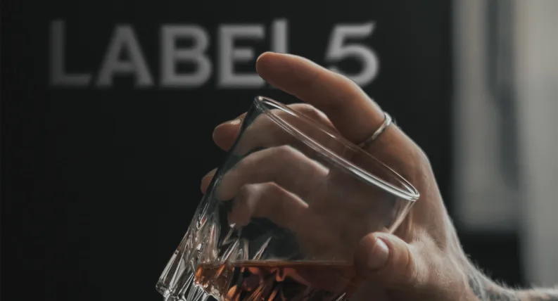 Verre whiskie label 5